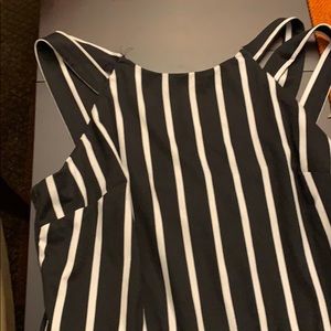 Women’s Black White strip jumpsuit
